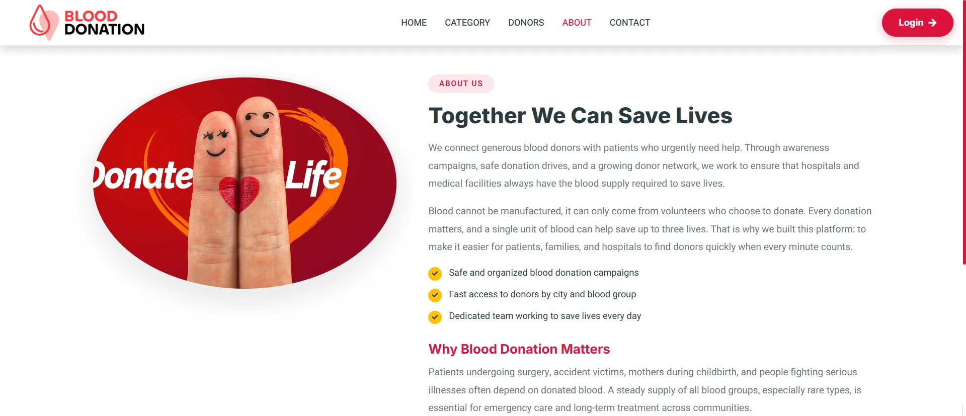PHP OOP Blood Donation Management Platform screenshot 4