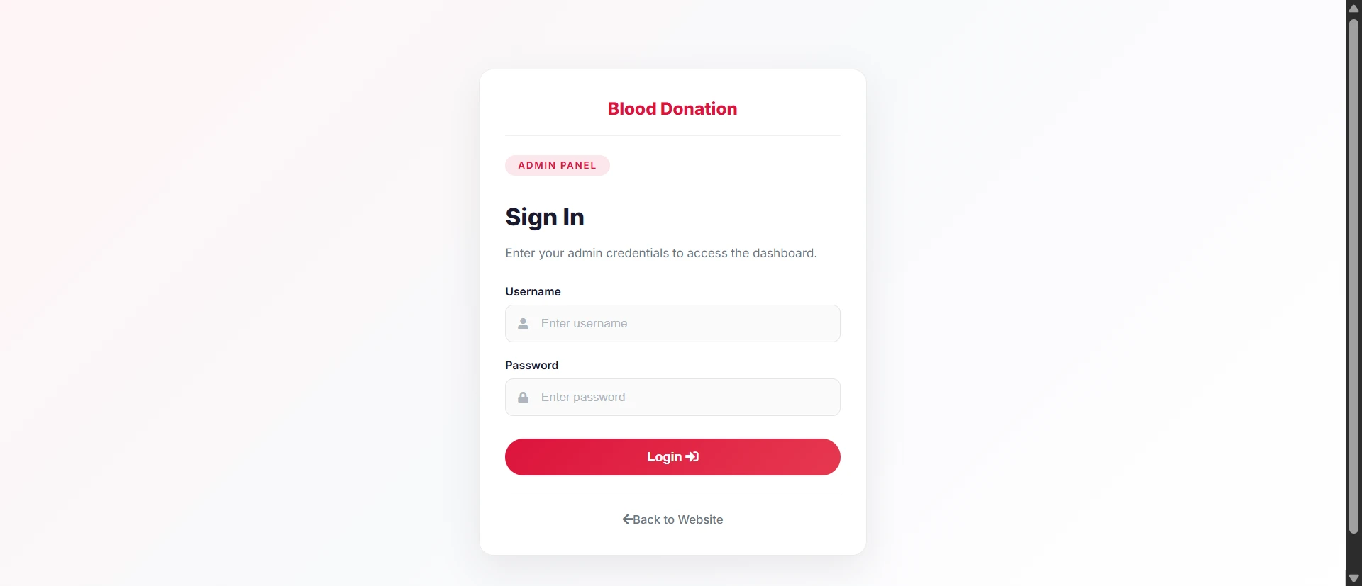 PHP OOP Blood Donation Management Platform screenshot 13
