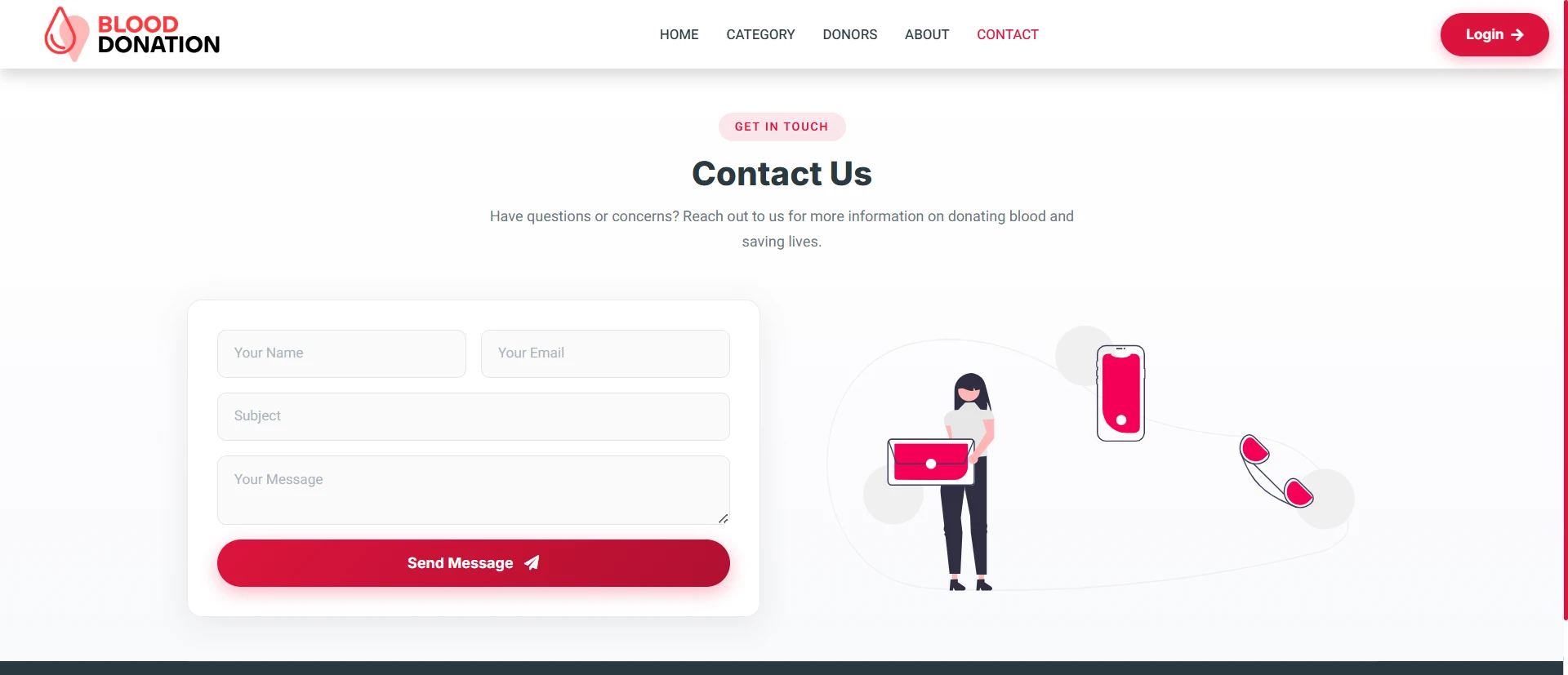 PHP OOP Blood Donation Management Platform screenshot 5
