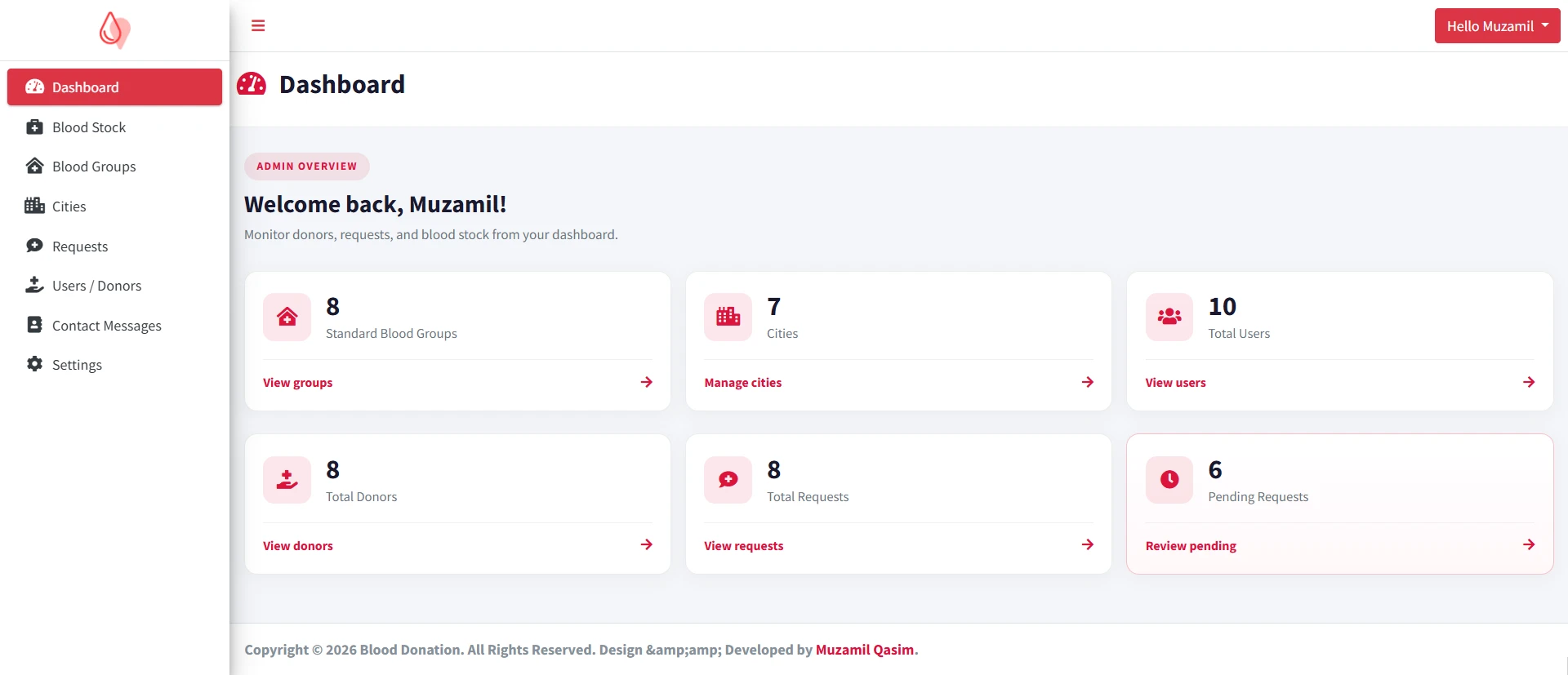 PHP OOP Blood Donation Management Platform screenshot 14