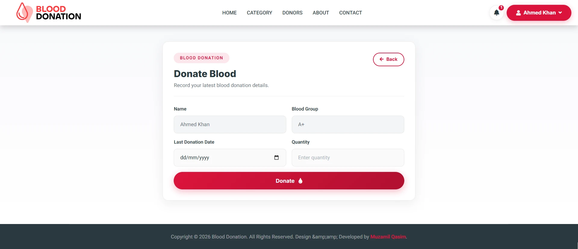PHP OOP Blood Donation Management Platform screenshot 10