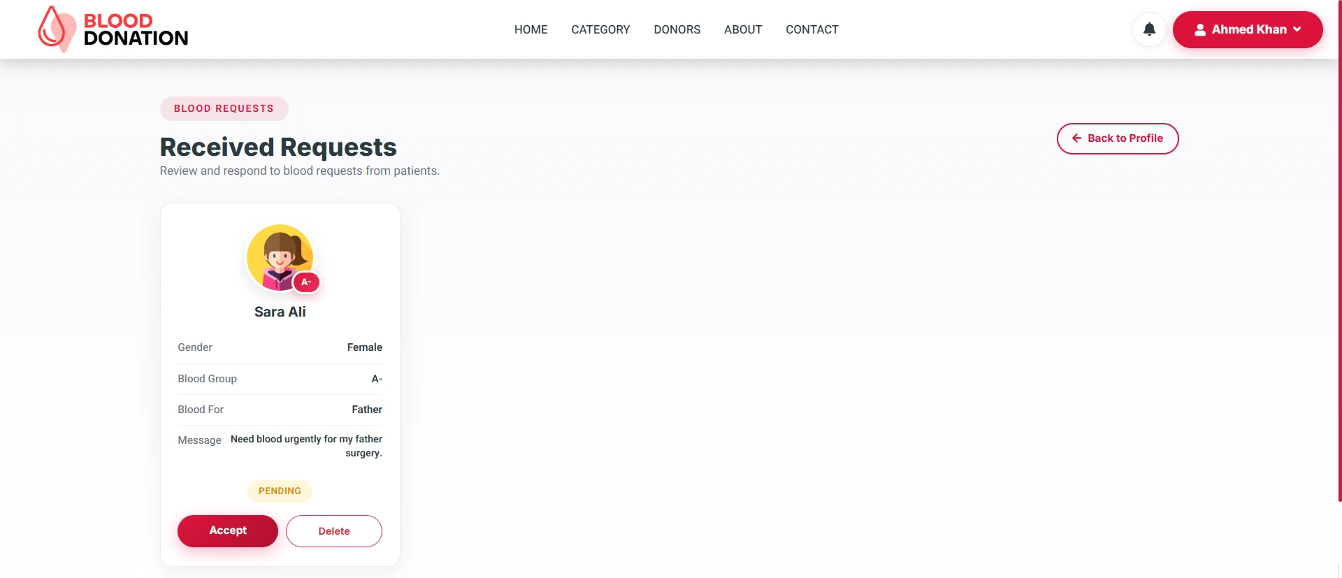 PHP OOP Blood Donation Management Platform screenshot 11