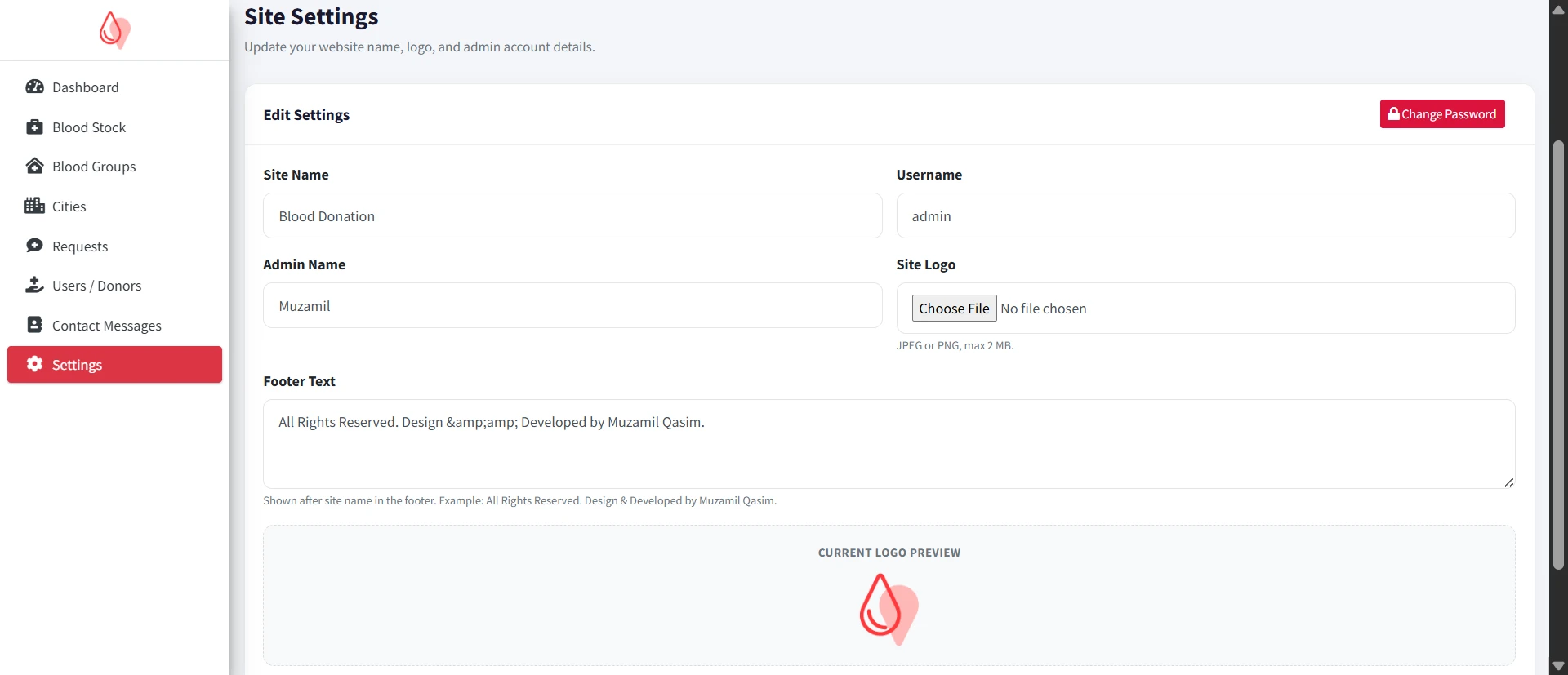 PHP OOP Blood Donation Management Platform screenshot 20