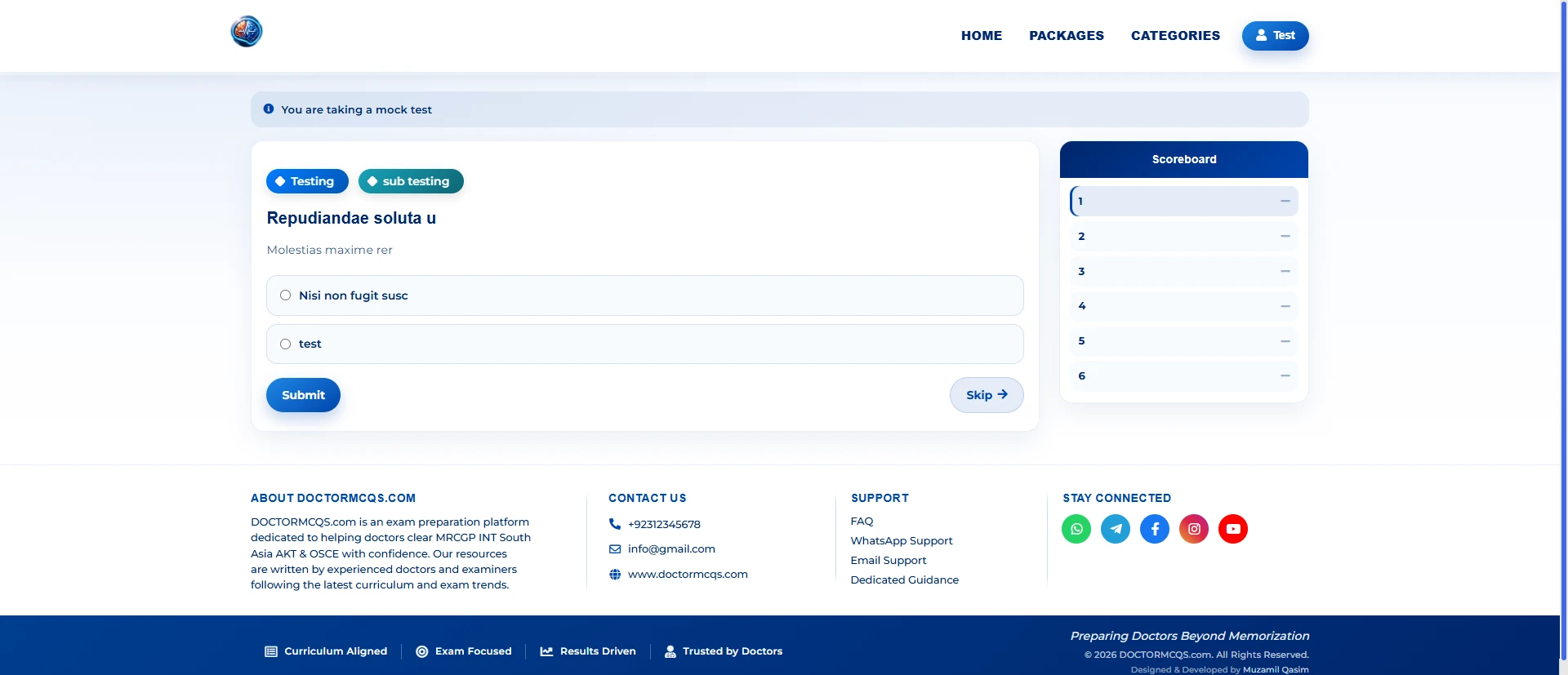 Online Medical Exam Prep Platform for MRCGP INT screenshot 11