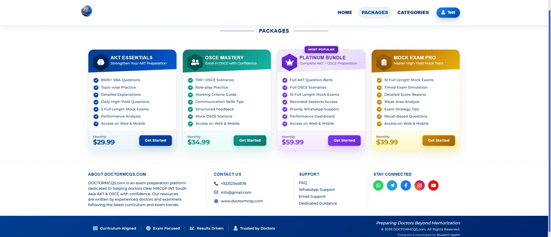 Online Medical Exam Prep Platform for MRCGP INT screenshot 2
