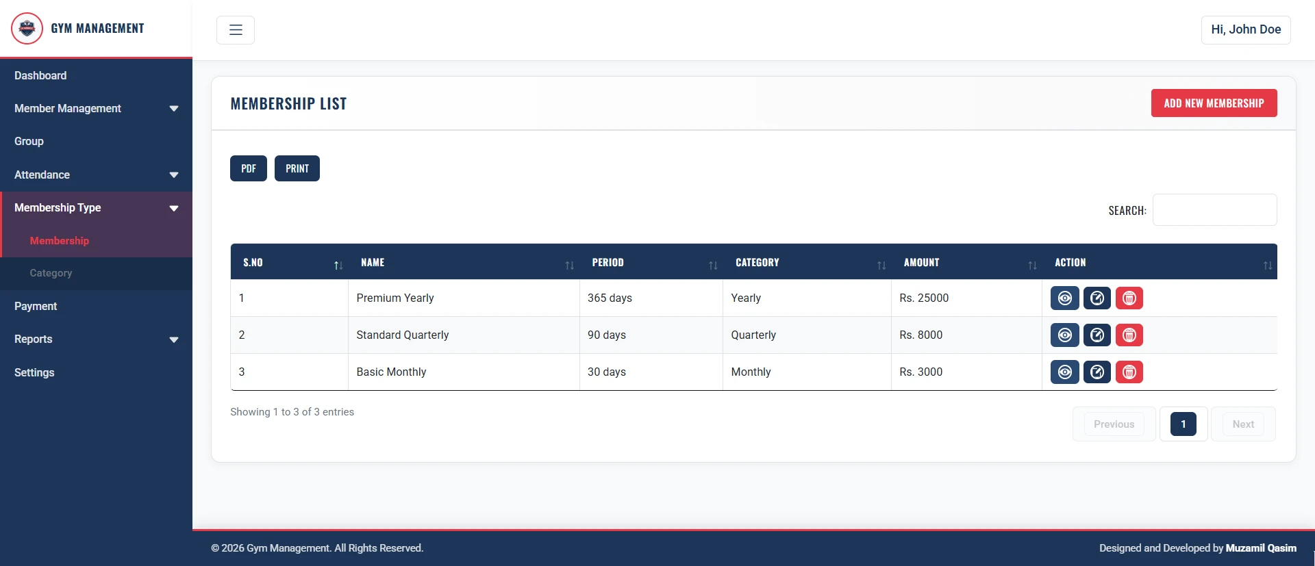 PHP OOP Gym Management Platform screenshot 10