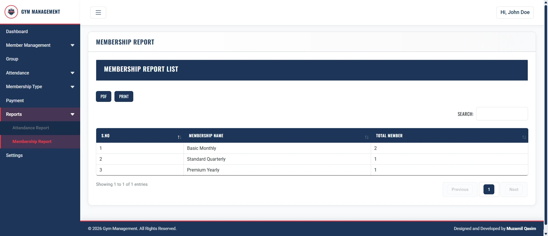 PHP OOP Gym Management Platform screenshot 11