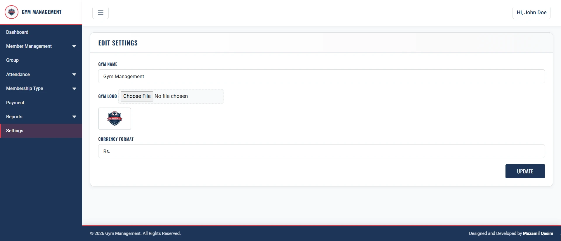 PHP OOP Gym Management Platform screenshot 13