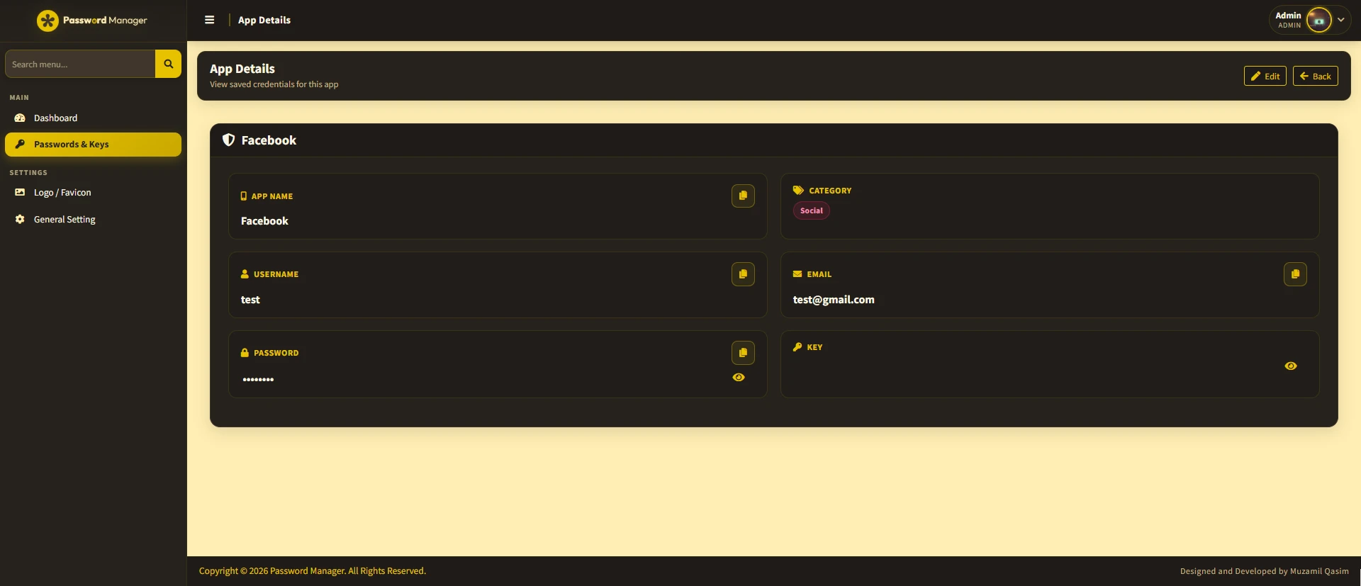 Laravel Secure Password Vault & Credential Manager screenshot 3