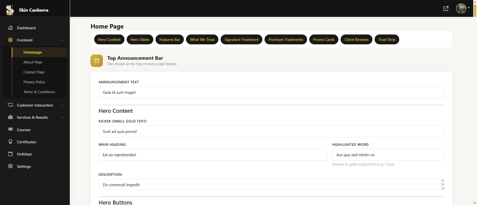 Laravel Skin & Laser Clinic Booking Platform screenshot 10