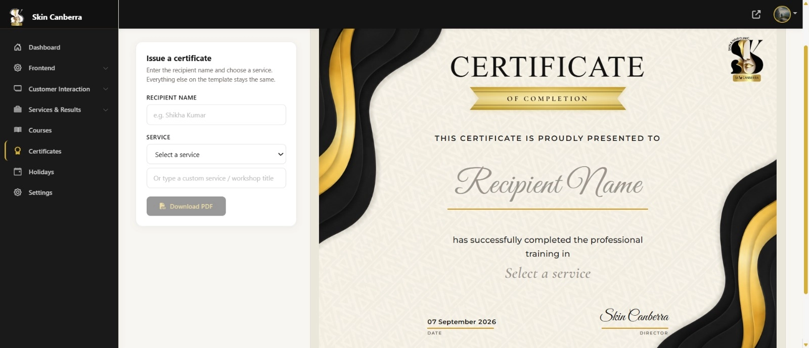 Laravel Skin & Laser Clinic Booking Platform screenshot 13