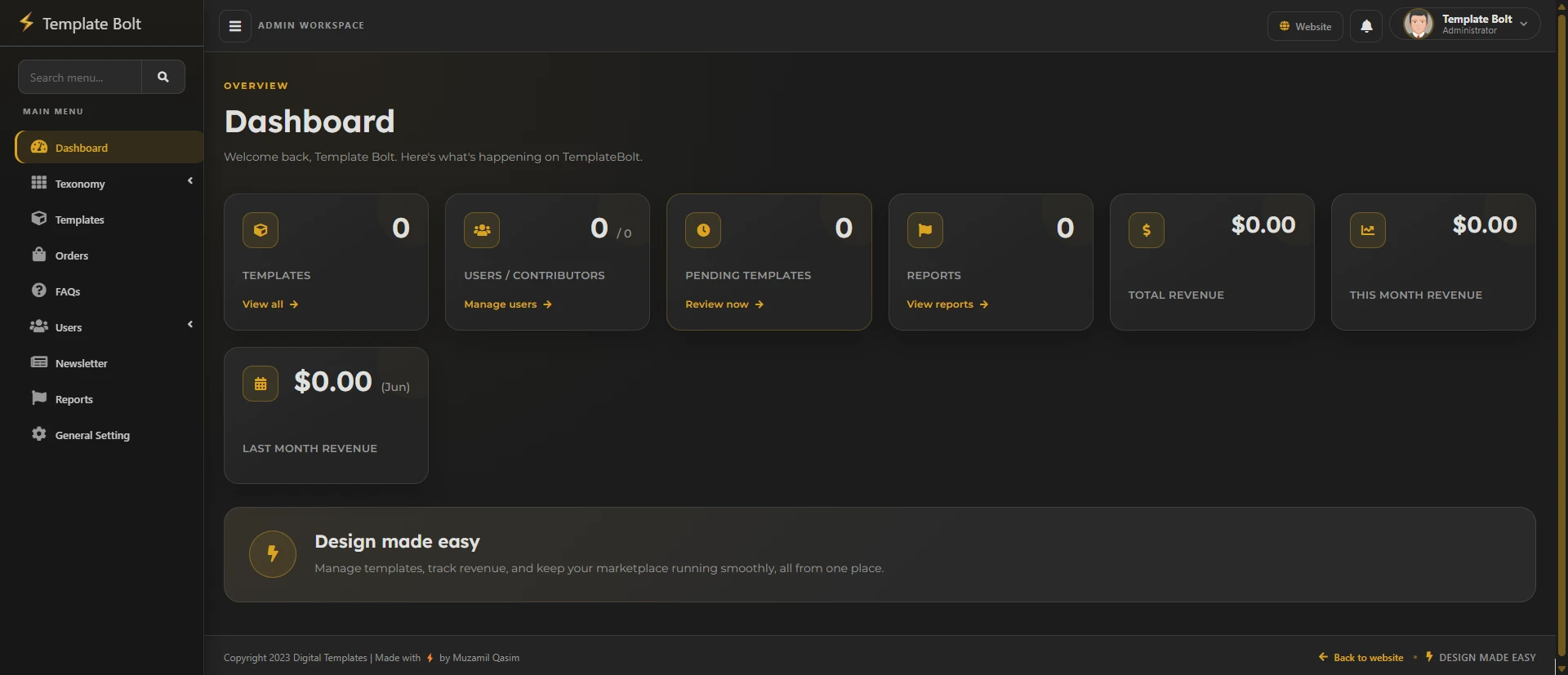 Laravel Marketplace for Graphic Design Templates screenshot 10