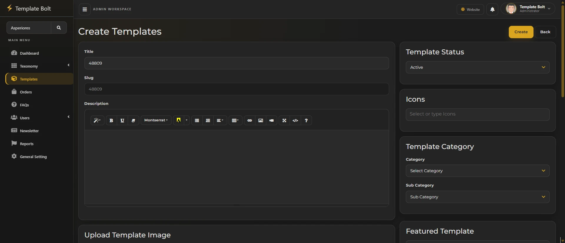 Laravel Marketplace for Graphic Design Templates screenshot 11