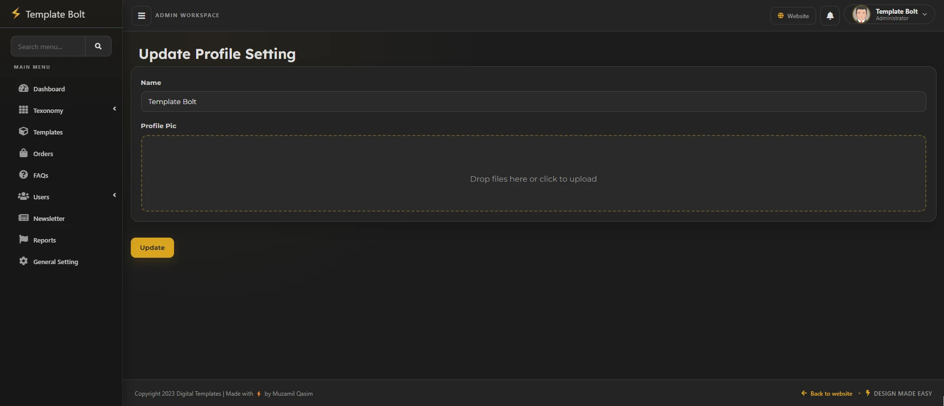 Laravel Marketplace for Graphic Design Templates screenshot 12