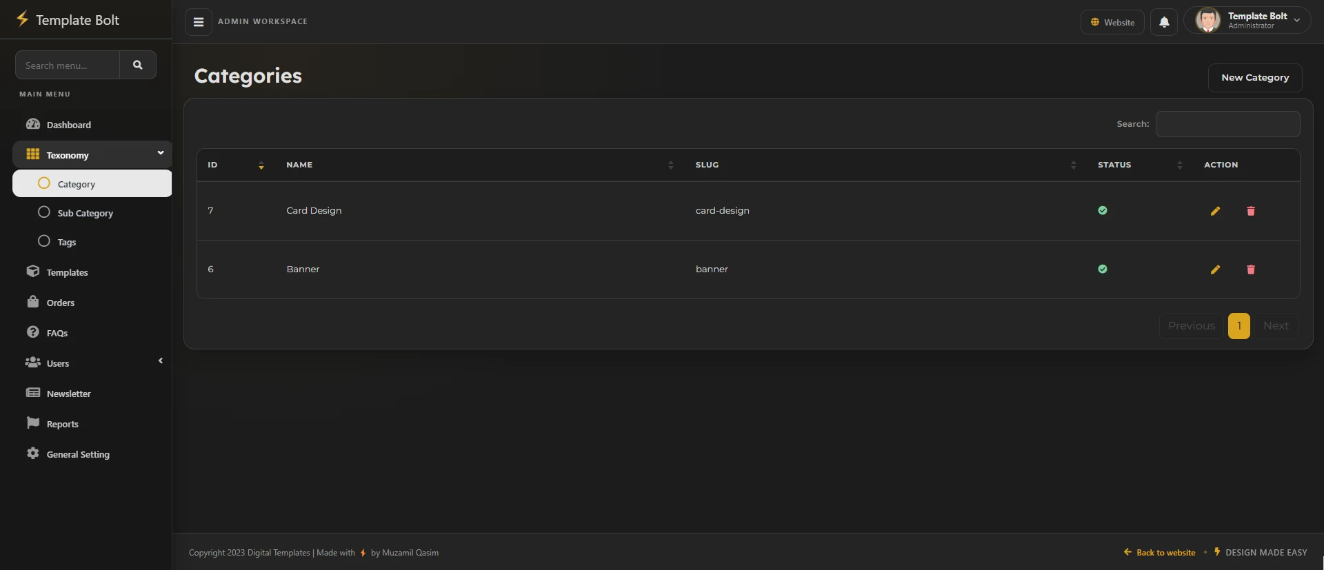 Laravel Marketplace for Graphic Design Templates screenshot 14