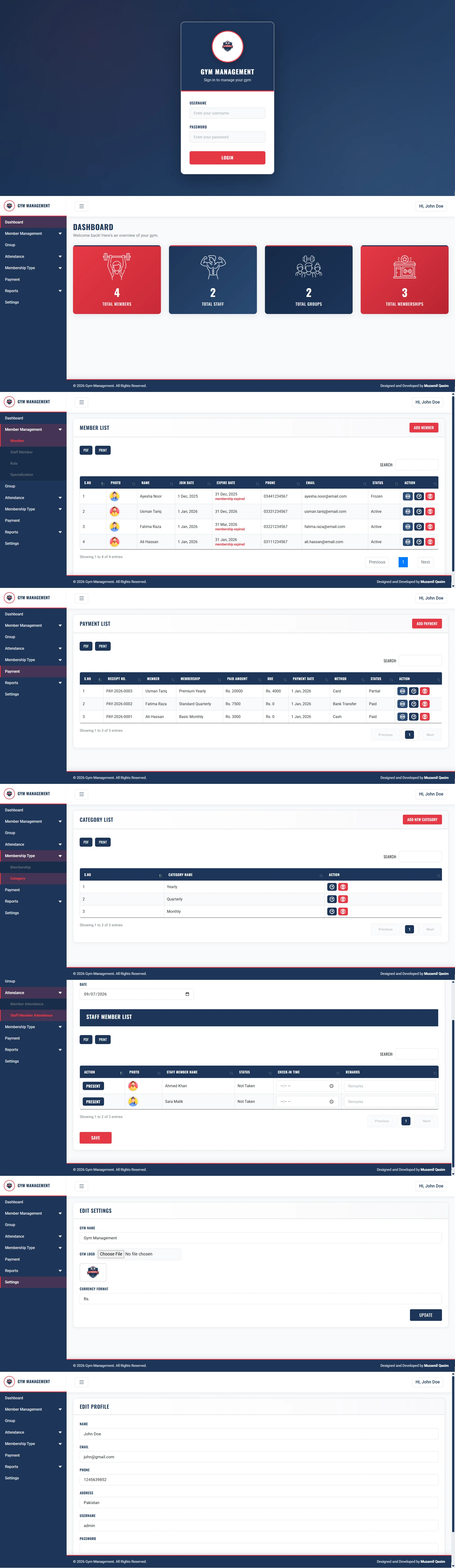 Gym Management System