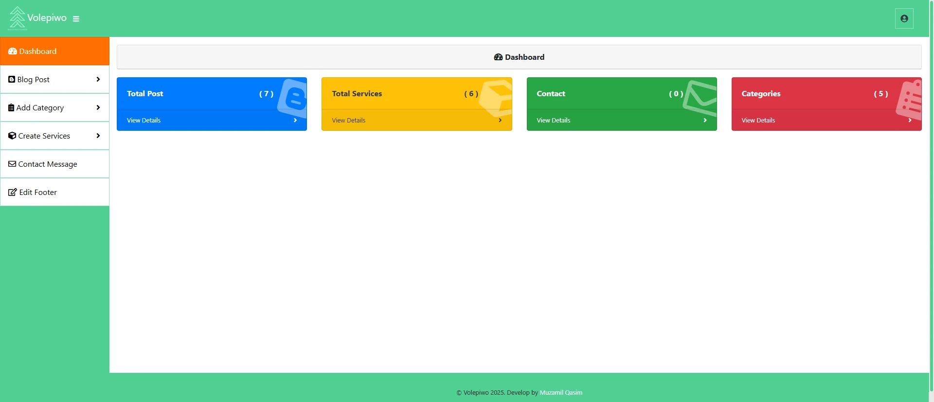 Custom PHP OOP Business Website with CMS screenshot 8