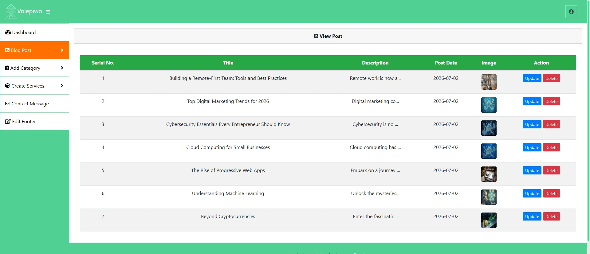 Custom PHP OOP Business Website with CMS screenshot 11